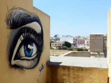 #StreetArt #Finland #SallaIkonen #female #Malta #eye #Mural #graffiti #art